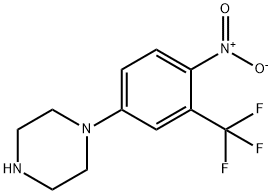 1-(4-NITRO-3-TRIFLUOROMETHYLPHENYL)-PIPERAZINE Struktur