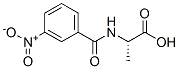 (3-nitrobenzoyl)alanine Struktur