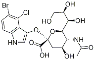 2-O-(5-broMo-4-chloroindol-3-yl)sialic acid Struktur