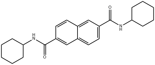 N,N'-DICYCLOHEXYL-2,6-NAPHTHALENEDICARBOXAMIDE Struktur