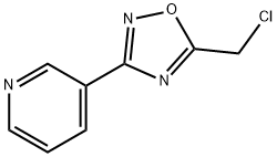 3-[5-(CHLOROMETHYL)-1,2,4-OXADIAZOL-3-YL]PYRIDINE Struktur