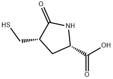 Proline, 4-(mercaptomethyl)-5-oxo-, cis- (9CI) Struktur