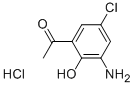 3-AMINO-5-CHLORO-2-HYDROXYACETOPHENONE HYDROCHLORIDE Struktur