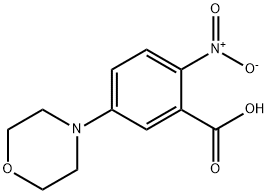 5-morpholino-2-nitrobenzenecarboxylic acid Struktur