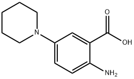 2-AMINO-5-(1-PIPERIDINYL)-BENZOIC ACID Struktur