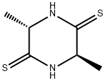 2,5-Piperazinedithione,3,6-dimethyl-,trans-(9CI) Struktur