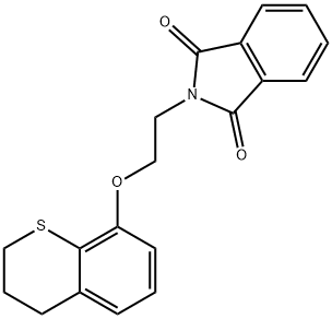 2-(2-thiochroman-8-yloxyethyl)isoindole-1,3-dione Struktur