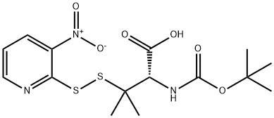 BOC-BETA,BETA-DIMETHYL-D-CYS(NPYS)-OH Struktur