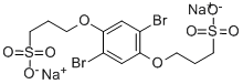 1,4-DIBROMO-2,5-BIS(3-SULFONATOPROPOXY)B Struktur