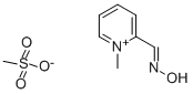 2-PYRIDINEALDOXIME METHYL METHANESULFONATE Structure