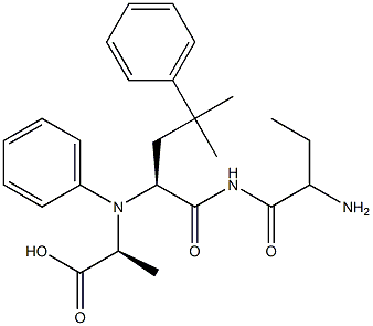 N-(1-carboxyethyl)-alpha-(2-phenylethyl)glycyl-leucine, N-phenylamide Structure