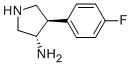 (3S,4R)-4-(4-FLUOROPHENYL)PYRROLIDIN-3-AMINE Struktur