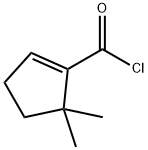 1-Cyclopentene-1-carbonyl chloride, 5,5-dimethyl- (9CI) Struktur