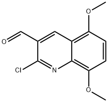 2-CHLORO-5,8-DIMETHOXY-QUINOLINE-3-CARBALDEHYDE Struktur