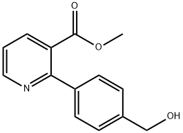 2-(4-Hydroxymethylphenyl)isonicotinic acid Struktur