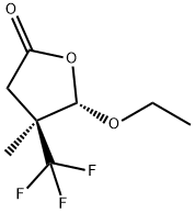 2(3H)-Furanone,5-ethoxydihydro-4-methyl-4-(trifluoromethyl)-,trans-(9CI) Struktur