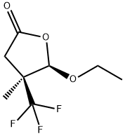 2(3H)-Furanone,5-ethoxydihydro-4-methyl-4-(trifluoromethyl)-,cis-(9CI) Struktur