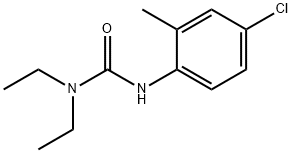 3-(4-Chloro-2-methylphenyl)-1,1-diethylurea Struktur