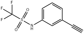 Methanesulfonamide,  N-(3-ethynylphenyl)-1,1,1-trifluoro- Struktur