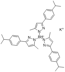 POTASSIUM HYDROTRIS(3-(4-CUMENYL)-5-METHYLPYRAZOL-1-YL)BORATE Struktur