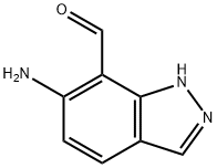 1H-Indazole-7-carboxaldehyde,  6-amino- Struktur