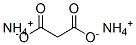 malonic acid, ammonium salt Struktur