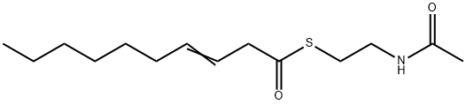 3-decenoic acid N-ethylcysteamine thioester Struktur