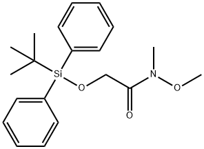 2-((tert-Butyldiphenylsilyl)oxy)-N-methoxy-N-methylacetamide Struktur