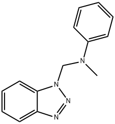 N-METHYL-N-PHENYLBENZOTRIAZOLEMETHAN- Struktur