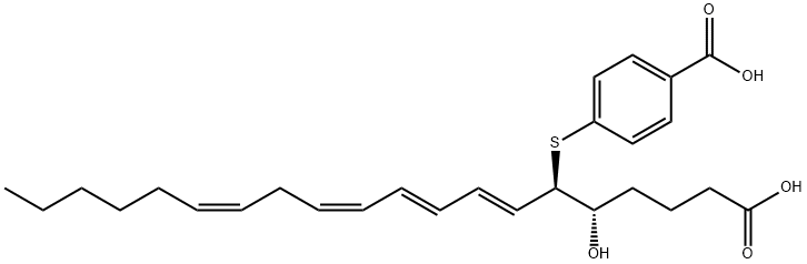 6(R)-(4-CARBOXYPHENYLTHIO)-5(S)-HYDROXY-7(E),9(E),11(Z),14(Z)-EICOSATETRAENOIC ACID price.