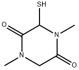 2,5-Piperazinedione,3-mercapto-1,4-dimethyl-(9CI) Struktur