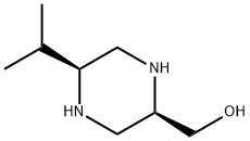 2-Piperazinemethanol,5-(1-methylethyl)-,(2R-cis)-(9CI) Struktur