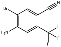 4-Amino-5-bromo-2-(trifluoromethyl)benzonitrile Struktur