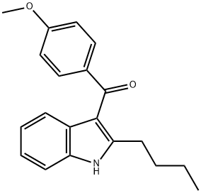 (2-BUTYL-1H-INDOL-3-YL)(4-METHOXYPHENYL)METHANONE Struktur