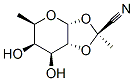 alpha-D-Galactopyranoside, 1,2-O-(1-cyanoethylidene)-6-deoxy-, (S)- (9CI) Struktur