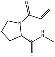 2-Pyrrolidinecarboxamide,N-methyl-1-(1-oxo-2-propenyl)-,(S)-(9CI) Struktur