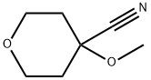 2H-Pyran-4-carbonitrile, tetrahydro-4-methoxy- Struktur