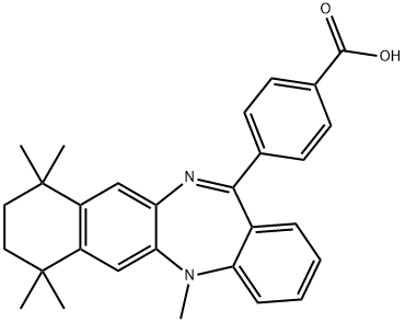 4-(7,8,9,10-TETRAHYDRO-5,7,7,10,10-PENTAMETHYL-5H-BENZO[E]NAPHTHO[2,3-B][1,4]DIAZEPIN-13-YL)BENZOIC ACID price.