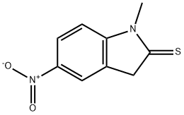 2H-Indole-2-thione,  1,3-dihydro-1-methyl-5-nitro- Struktur