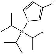 1H-Pyrrole, 3-fluoro-1-[tris(1-methylethyl)silyl]- Struktur