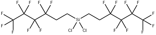 BIS(NONAFLUOROHEXYL)DICHLOROSILANE Struktur