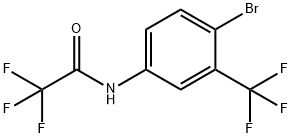 N-[4-Bromo-3-(trifluoromethyl)phenyl]-2,2,2-trifluoroacetamide Struktur