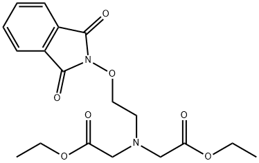 Diethyl N-[(2-Phthalimido)oxy]ethyl-N,N-Di-ethanoate Struktur