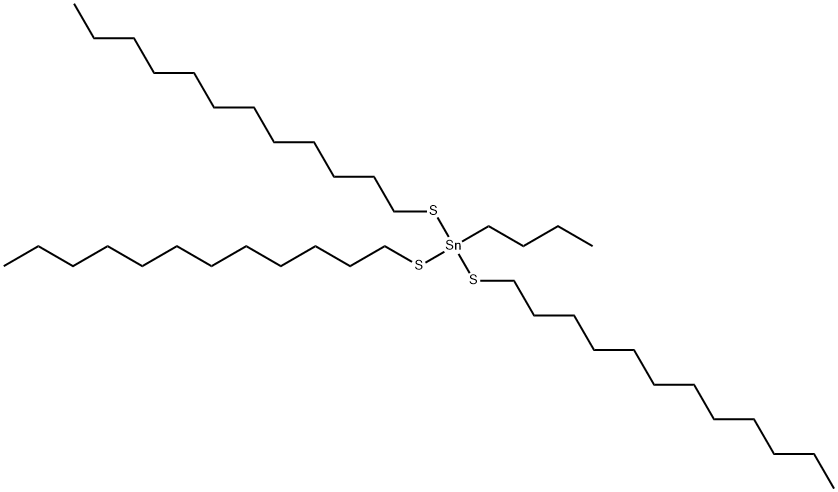 butyltris(dodecylthio)stannane  Struktur