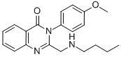 2-[(BUTYLAMINO)METHYL]-3-(4-METHOXYPHENYL)-4(3H)-QUINAZOLINONE Struktur