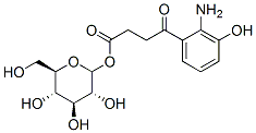 4-(2-amino-3-hydroxyphenyl)-4-oxobutanoic acid O-glucoside Struktur