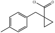 1-[(p-tolyl)methyl]cyclopropanecarbonyl chloride Struktur