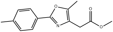 METHYL [5-METHYL-2-(4-METHYLPHENYL)-1,3-OXAZOL-4-YL]ACETATE Struktur