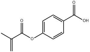 p-Methacryloyloxybenzoic acid Struktur