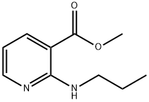 3-Pyridinecarboxylicacid,2-(propylamino)-,methylester(9CI) Struktur